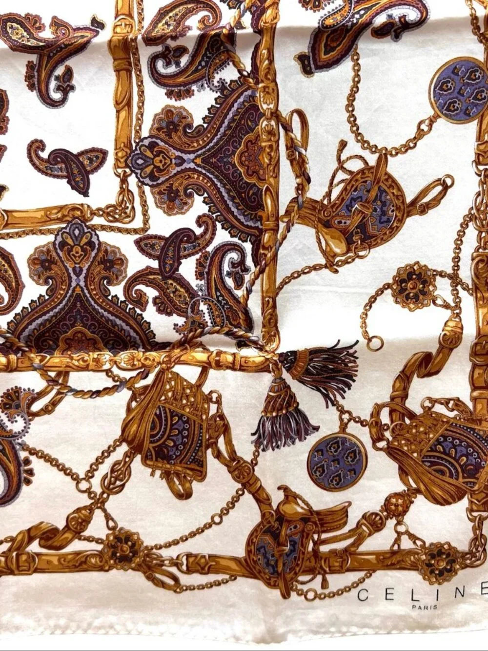 New Celine Paris Mini Scarf 21.5